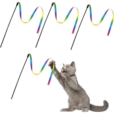 Katzenangel – bunte Bänder für unterhaltsames Spiel und Bewegung