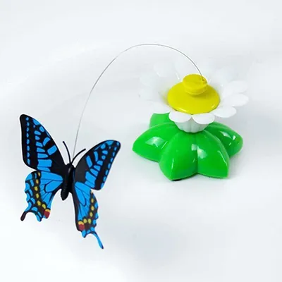 Jouet chat papillon interactif électrique rotatif automatique Jouet chat papillon interactif électrique rotatif automatique