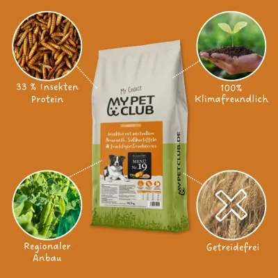 MyPetClub Insekten Trockenfutter getreidefrei MyPetClub Insekten Trockenfutter getreidefrei