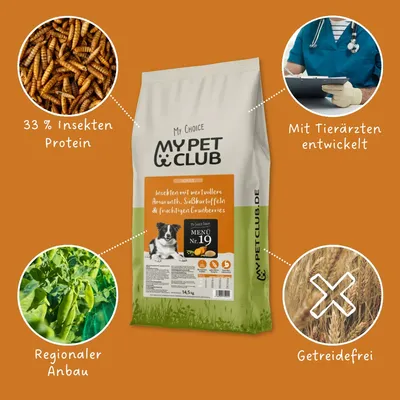 MyPetClub Insekten Trockenfutter getreidefrei MyPetClub Insekten Trockenfutter getreidefrei