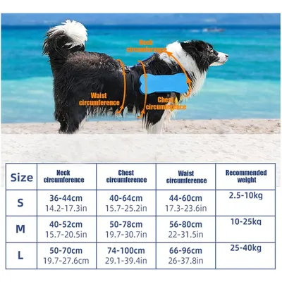 HausPets Schwimmweste Hund Reflektierend Griff HausPets Schwimmweste Hund Reflektierend Griff