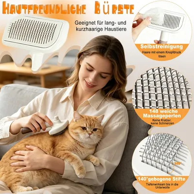 HausPets Kit Toilettage 3en1 Chien Chat Sous-poil HausPets Kit Toilettage 3en1 Chien Chat Sous-poil