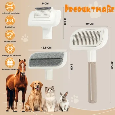 HausPets Kit Toilettage 3en1 Chien Chat Sous-poil HausPets Kit Toilettage 3en1 Chien Chat Sous-poil