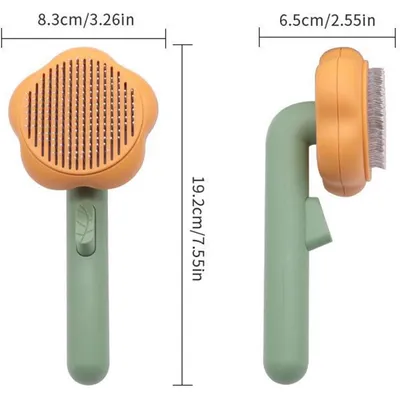 HausPets Brosse Chien Chat Poils Morts Démêlage 3-en-1 HausPets Brosse Chien Chat Poils Morts Démêlage 3-en-1