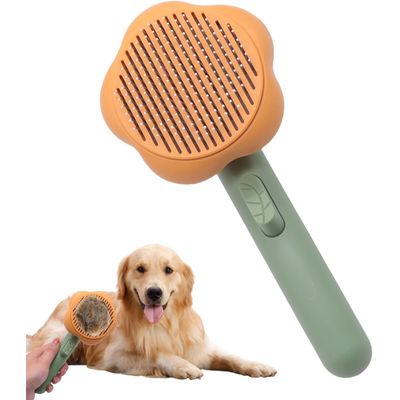 HausPets Brosse Chien Chat Poils Morts Démêlage 3-en-1