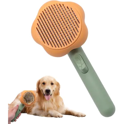 HausPets Brosse Chien Chat Poils Morts Démêlage 3-en-1 HausPets Brosse Chien Chat Poils Morts Démêlage 3-en-1