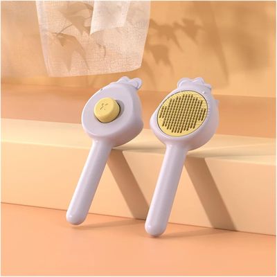 HausPets Peigne Épilation Chat 1 Clic Acier Inox