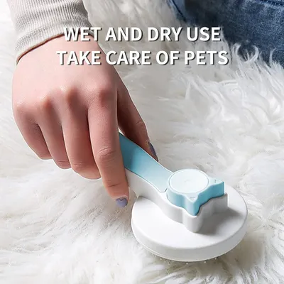HausPets Brosse Chat Autonettoyante Démêlante Acier Inox HausPets Brosse Chat Autonettoyante Démêlante Acier Inox