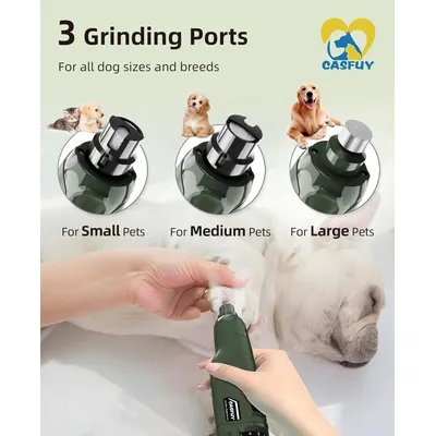 HausPets Lime Ongles Chien 6 Vitesses LED 45dB USB HausPets Lime Ongles Chien 6 Vitesses LED 45dB USB