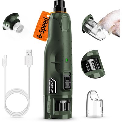HausPets Lime Ongles Chien 6 Vitesses LED 45dB USB
