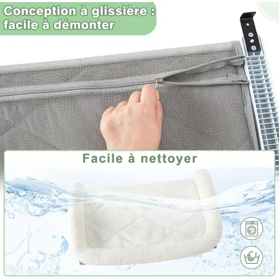 HausPets Hängematte Katze Fenster 56cm Träger 18kg Weiß