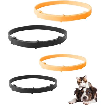 HausPets Flohhalsband Hund Katze 8 Monate 4er Set