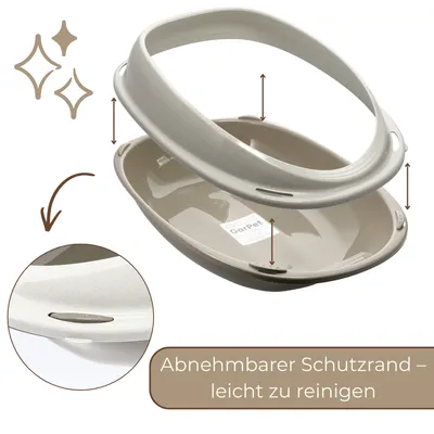 Katzenklo mit Rand Katzenklo Offen Katzentoilette hoch Schalentoilette Katzenklo mit Rand Katzenklo Offen Katzentoilette hoch Schalentoilette