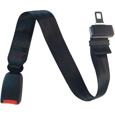Pawffee Extensor de cinturón de seguridad 80cm negro, clip para hombro