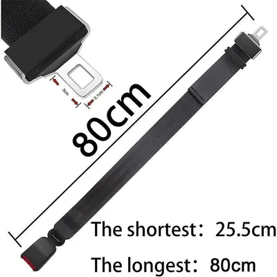 Pawffee Extensor de cinturón de seguridad 80cm negro, clip para hombro Pawffee Extensor de cinturón de seguridad 80cm negro, clip para hombro