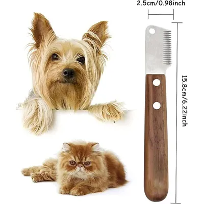 Zuxbolf - Couteau à Trimmer - Peigne toilettage bois