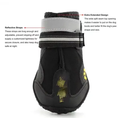 Pawffee 4 botas antideslizantes duraderas para perros medianos y grandes
