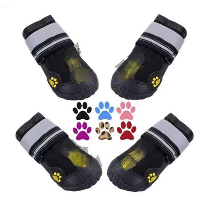 Pawffee 4 botas antideslizantes duraderas para perros medianos y grandes