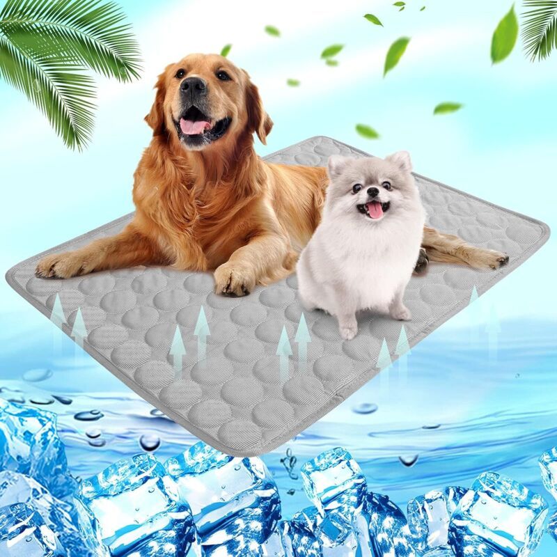 Kühlmatte für Hunde/Katzen, Größe M – wasserdicht, waschbar, rutschfest