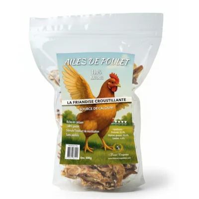 France Croquettes Hundesnack Getrocknete Hühnerflügel France Croquettes Hundesnack Getrocknete Hühnerflügel
