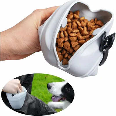 Hundesnacktasche – tragbares Modell mit Clip und Verschluss Hundesnacktasche – tragbares Modell mit Clip und Verschluss