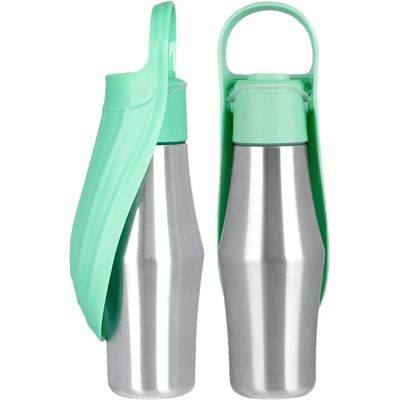 Pawffee Botella de agua para perros 750 ml – Accesorio portátil exteriores