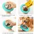 Pawffee Pelota para perros: dispensador de premios juguete masticable azul