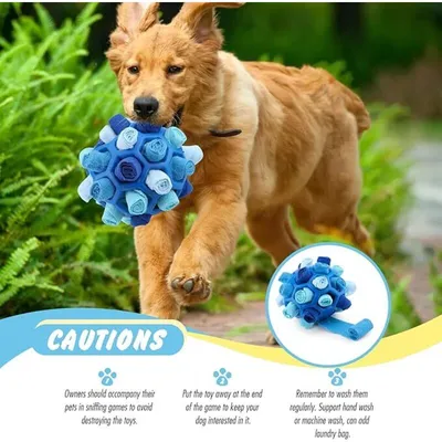 Pawffee Pelota olfativa para perros: juguete lavable para buscar comida.