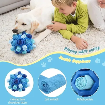 Pawffee Pelota olfativa para perros: juguete lavable para buscar comida.