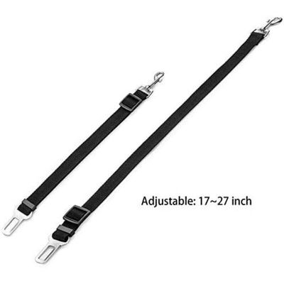 Pawffee 2 cinturones de seguridad de nailon ajustables 50-90cm para perros