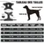 Pawffee Arnés táctico negro talla L para perros, reflectante, antitirones