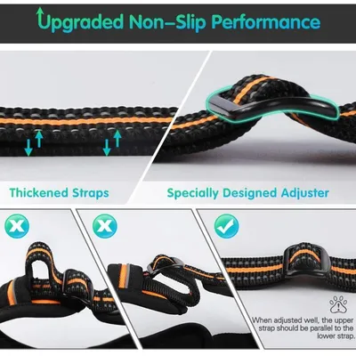 Pawffee Arnés antitirones XL para perros: reflectante, transpirable y