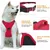 Pawffee Arnés antitirones rojo talla S reflectante ajustable para perros Pawffee Arnés antitirones rojo talla S reflectante ajustable para perros