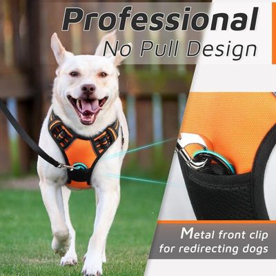 Pawffee Arnés para perros grandes: modelo ajustable reflectante antitirones