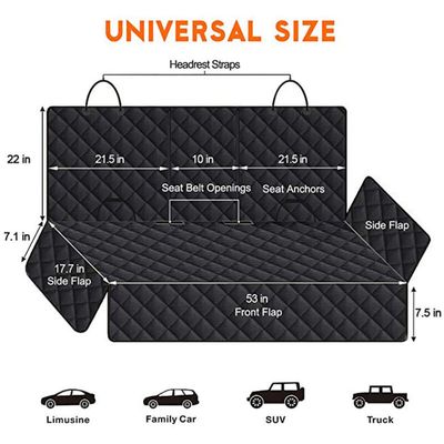 Pawffee Funda trasera impermeable antideslizante 135x120 para perros