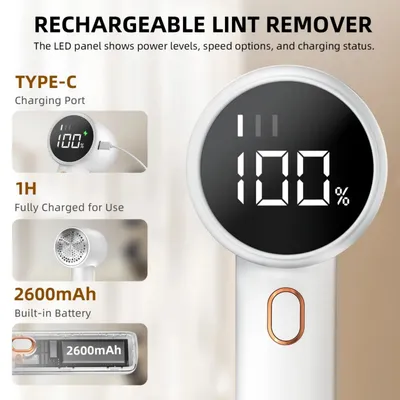 Rasoir Anti Bouloche Électrique Rechargeable Écran LED Rasoir Anti Bouloche Électrique Rechargeable Écran LED
