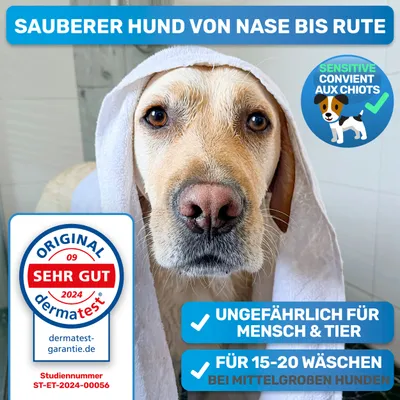 BluePet Hundeshampoo, Shampoo für Hunde Mild & Pflegend, Made in Germany