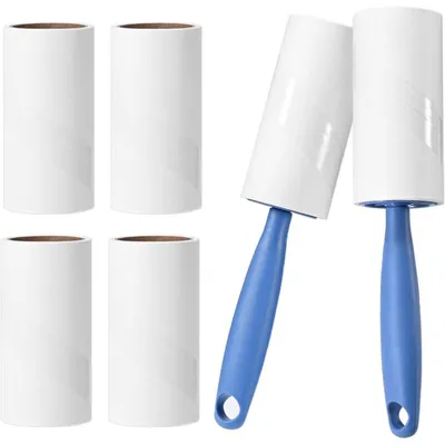Rouleau anti-poils très collant - 2 manches et 6 recharges Rouleau anti-poils très collant - 2 manches et 6 recharges