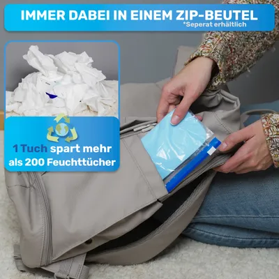 BluePet 3x Wiederverwendbare Reinigungstücher Feuchttücher für Hunde BluePet 3x Wiederverwendbare Reinigungstücher Feuchttücher für Hunde