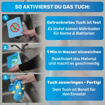 BluePet 3x Wiederverwendbare Reinigungstücher Feuchttücher für Hunde BluePet 3x Wiederverwendbare Reinigungstücher Feuchttücher für Hunde