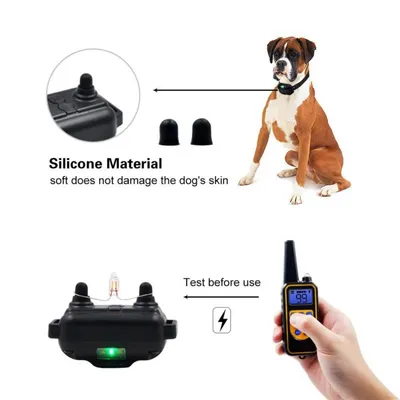 Wiederaufladbares Hundegerät mit Vibration, Ton, IPX67 wasserdicht