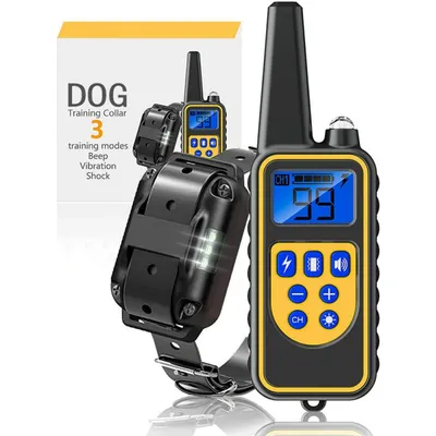Wiederaufladbares Hundegerät mit Vibration, Ton, IPX67 wasserdicht