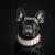 Weisses "Frenchie"  Halsband
