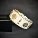 "Maximus" Halsband in weiss 5 cm breit