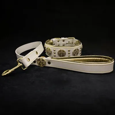 "Maximus" Halsband in weiss