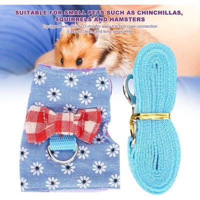 Pawffee Arnés transpirable para conejos/hámsteres con correa, talla XS