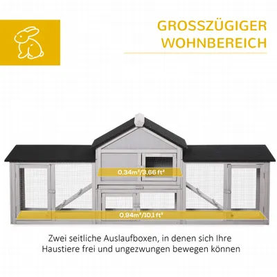 PawHut Hasenstall