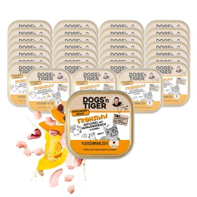 Dogs’n Tiger Frohsinn Katzenfutter, Huhn, Pute & Kürbis
