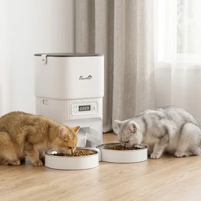 PawHut Katzen Futterautomat