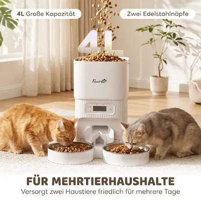 PawHut Katzen Futterautomat